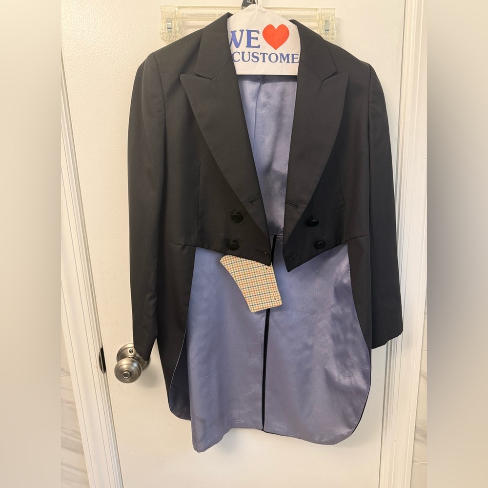 Classic Black shadbelly size 18R